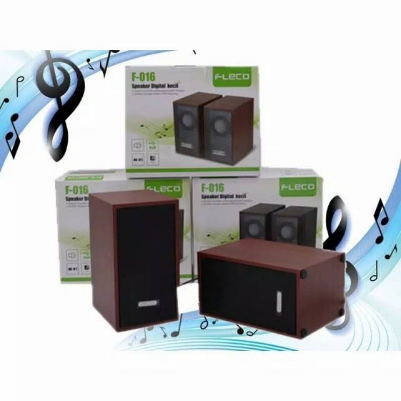 COD SPEAKER AKTIF / SPEAKER MINI FLECO F-016 / SPEAKER KOMPUTER/LAPTOP/HP/USB DIGITAL FLECO F-016 EXSTRA BASS