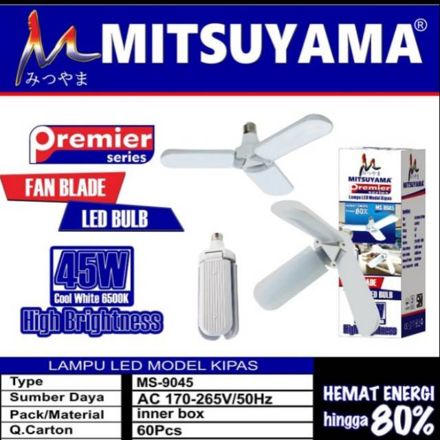 LAMPU LED KIPAS/LAMPU MODEL KIPAS.