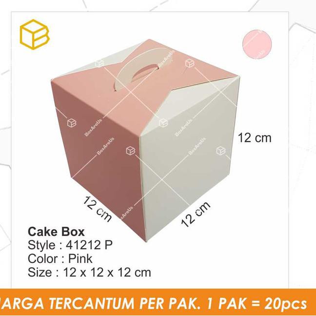 

Rare Item!>-256 Dus Kue, Box Kue, Cake Box, Gift Box, Kado, Souvenir | TC- 41212 - Merah