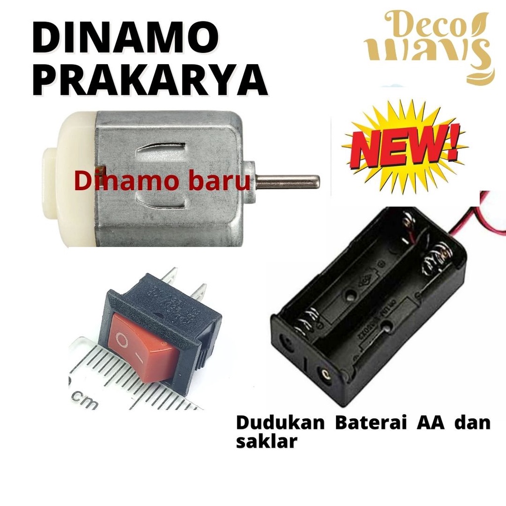DINAMO PRAKARYA  DIY DC 3-5 VOLT / DINAMO TAMIYA / DINAMO KECIL / DINA,O DIY KERAJINAN / DINAMO PRAK