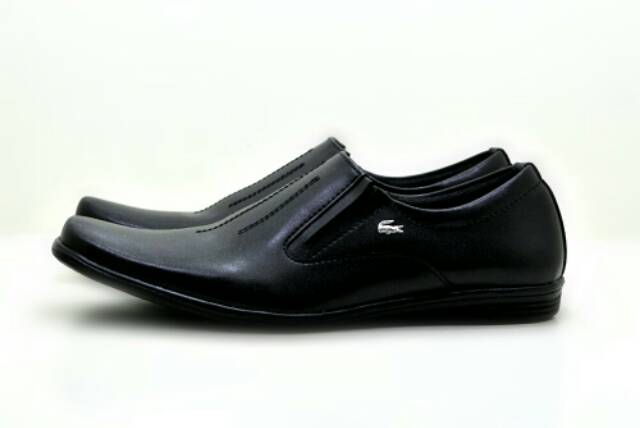 BEST SELLER !!! TERLARIS SEPATU PRIA PANTOPEL CROCODILE HITAM ELASTIC KERJA KANTOR SANTAI FORMAL