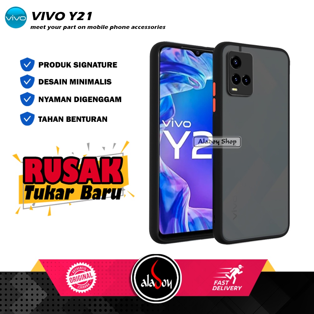 Case VIVO Y21 Hard Case AERO Protection Camera Premium Casing