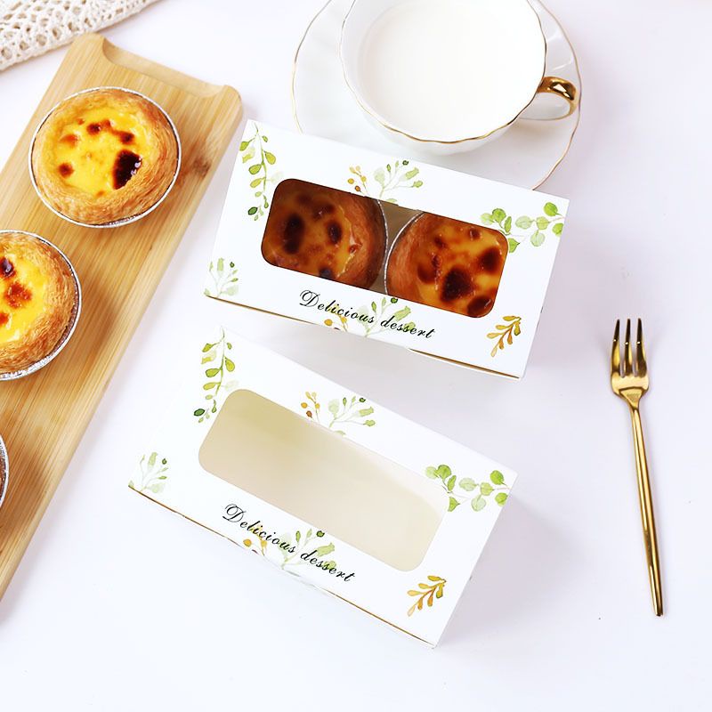 KOTAK KUE MOONCAKE EGG TART MUFFIN DELICIOUS DESSERT DAHLIA 2/4 BK-64