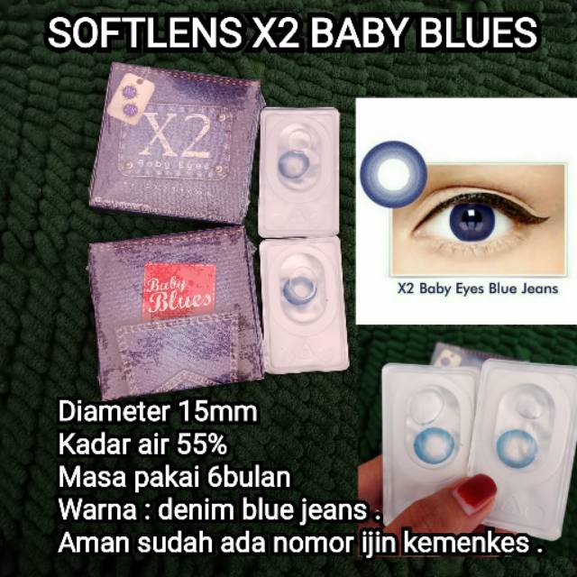 Softlens X2 baby blues / X2 baby blue