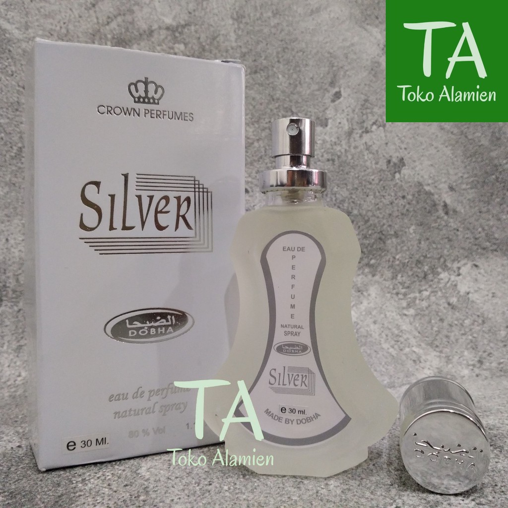Silver Parfum Spray / Minyak Wangi Arab / Parfum Arab / Dobha Parfum / Parfum Import