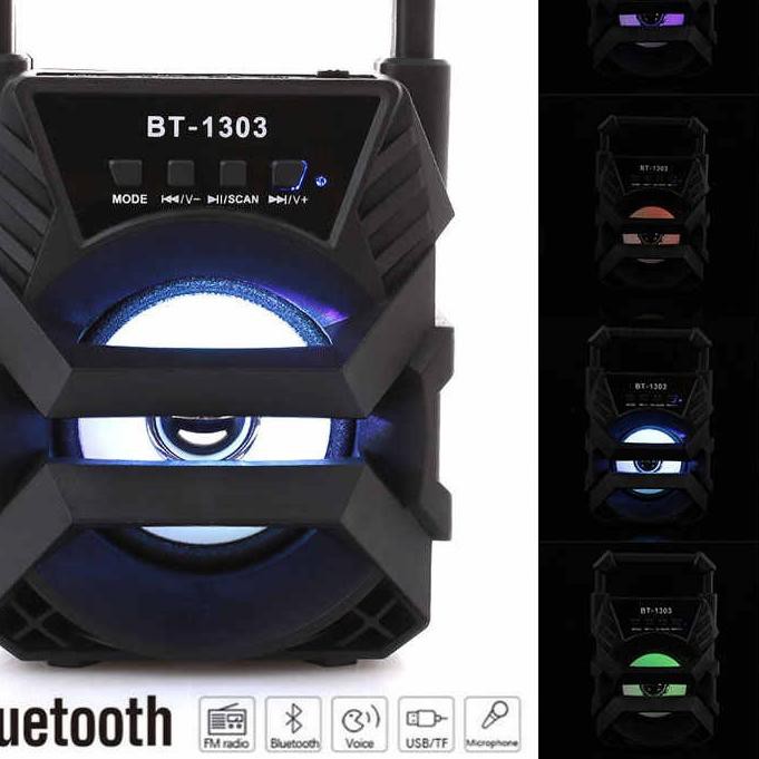 Tren terbaru⦿ Kisonli - Speaker Bluetooth BT 1301 BT 1302 BT 1303 HQ/ Speaker Aktif Salon Mini Porta