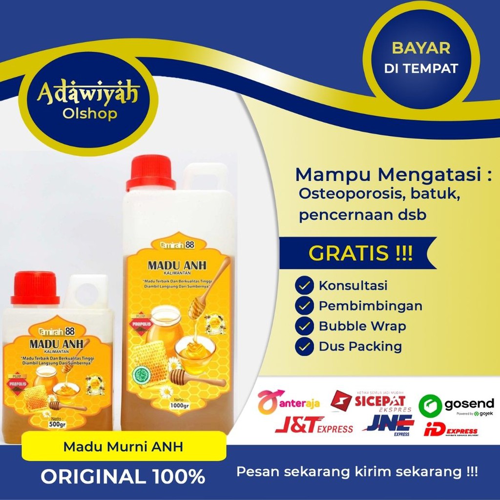 

MADU MURNI PURE HONEY ANH 1KG - MADU MURNI KALIMANTAN ASLI