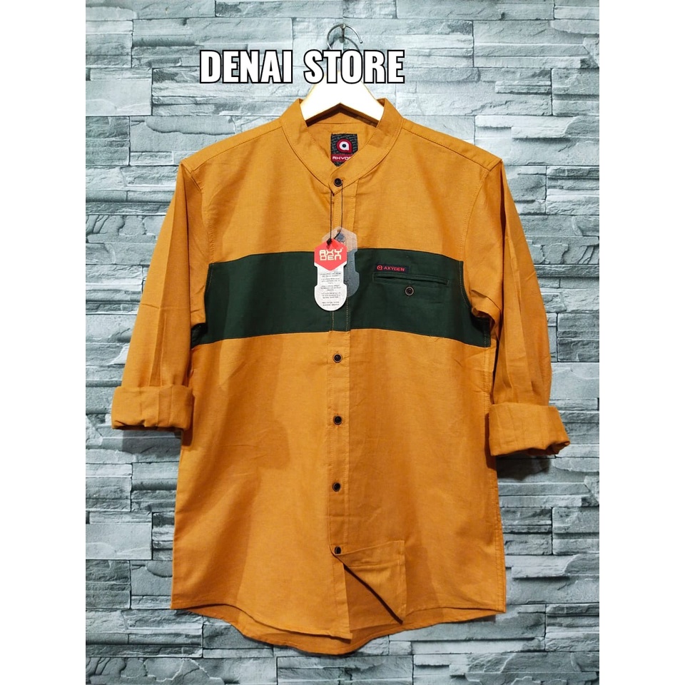 kemeja panjang pria terbaru/kemeja casual pria trendi masa kini/kemeja levis salur Men's Muslim Shir
