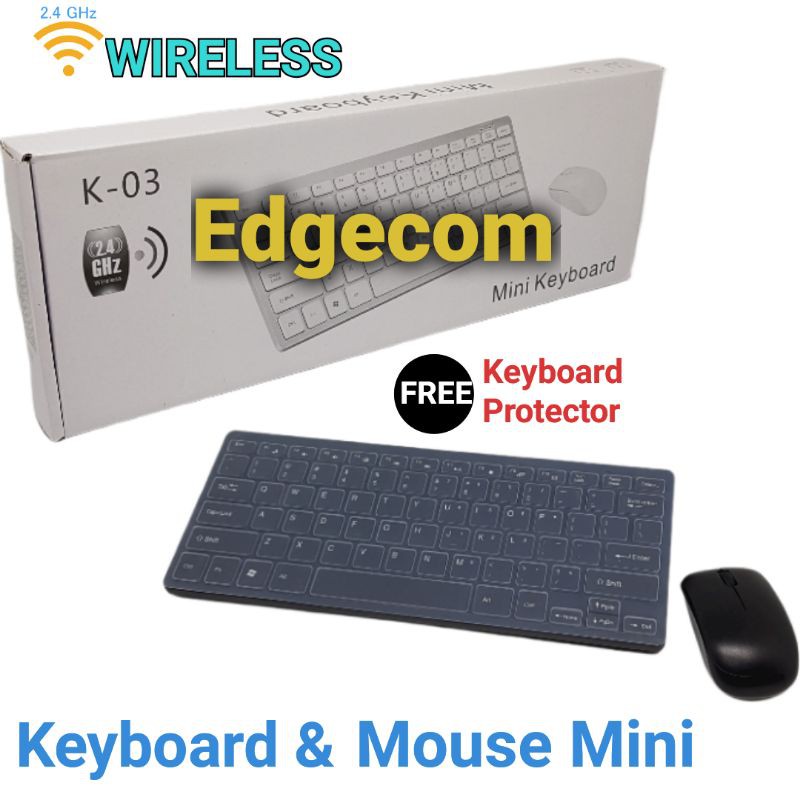 Keyboard dan Mouse Mini Wireless