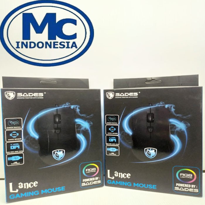 Mouse Gaming Sades Lance RGB