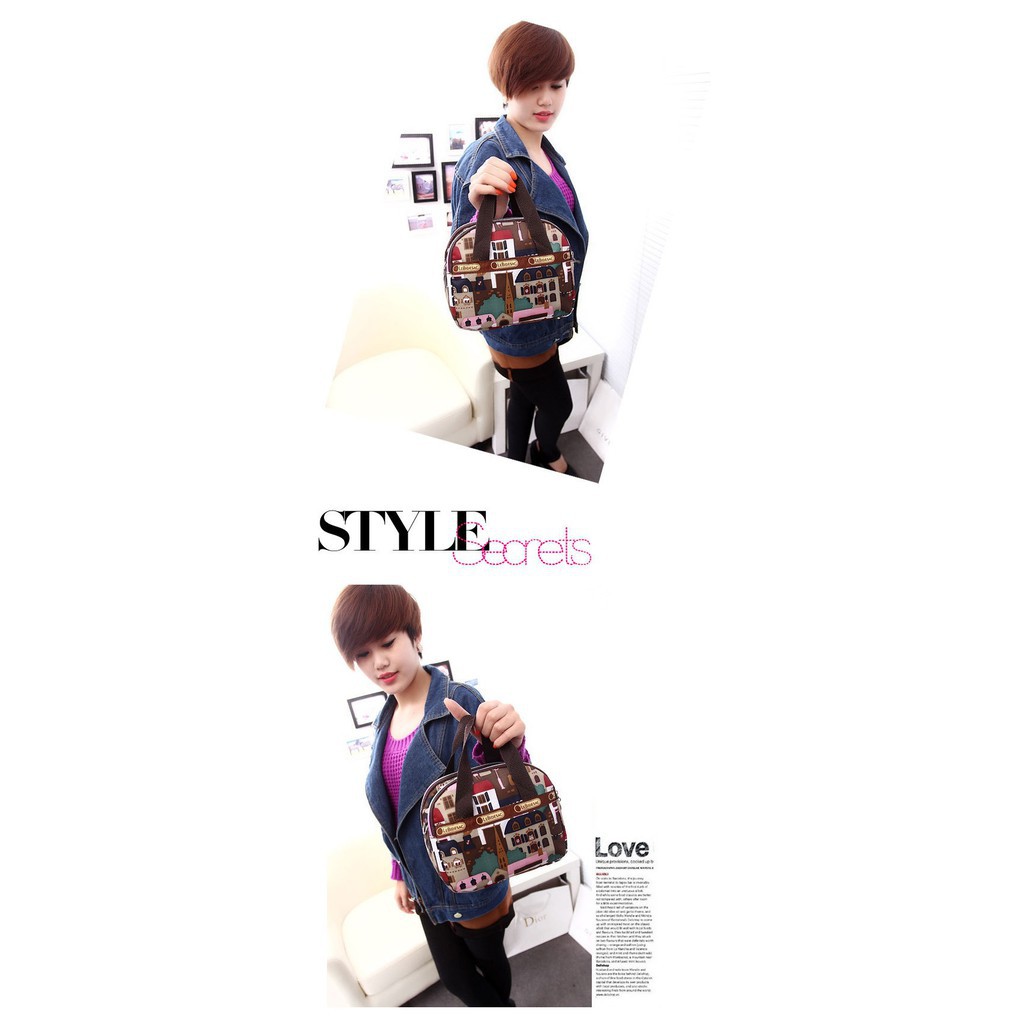Korea Women Nylon Hand Bag / Tas Selempang