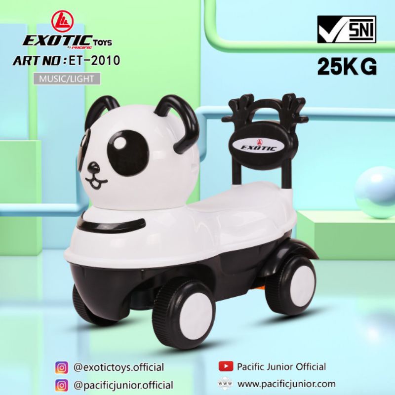 Exotic Mainan Anak Ride On Toys Push Car Karakter Panda - ET 2010 (Tersedia varian warna)