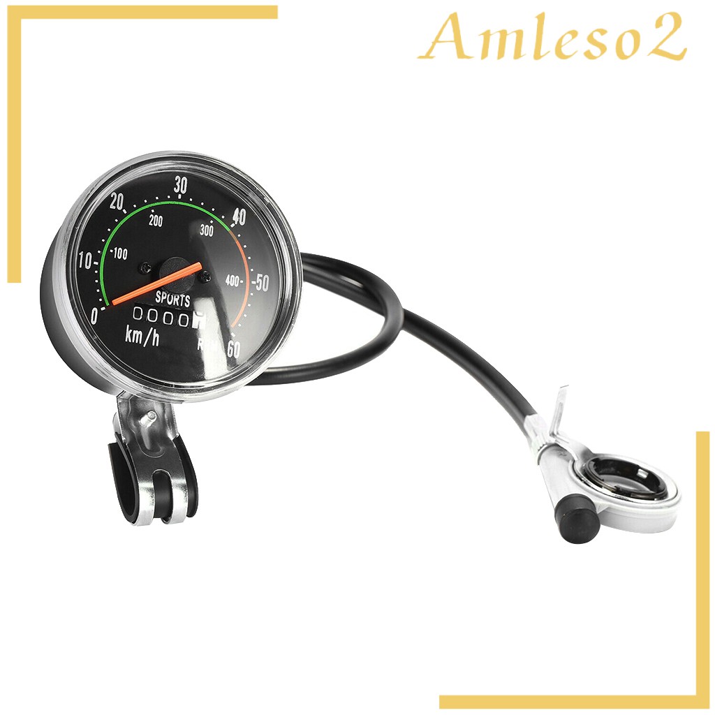 Amleso2 Speedometer Odometer Analog Mekanik Anti Air Gaya Vintage Untuk Sepeda Shopee Indonesia