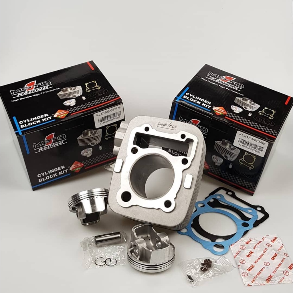 ready blok block piston moto1 moto 1 klx  66 mm pen 14 set piston original
