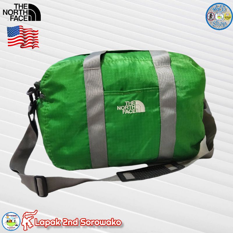 Duffel Bag/Tas Jinjing/Tas Minggat The North Face 19-23 Liter Hijau Original Murah Meriah