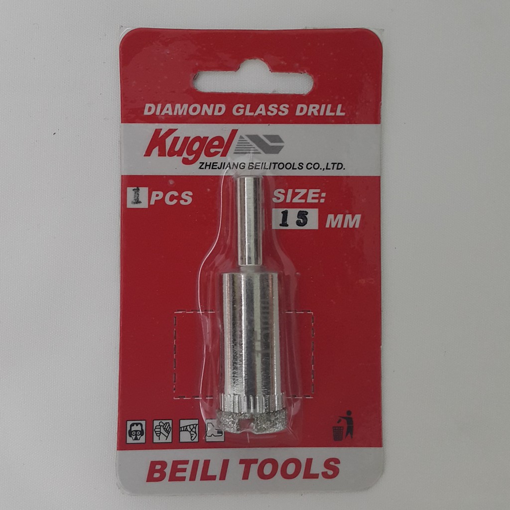 KUGEL DIAMOND CORE FOR GLASS 15 MM - MATA BOR KACA 15 MM