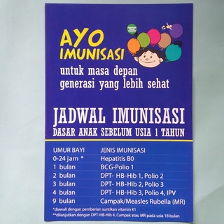 Jual Poster Kebidanan: Imunisasi Lengkap, Pijit Bayi, Ayo Imunisasi ...