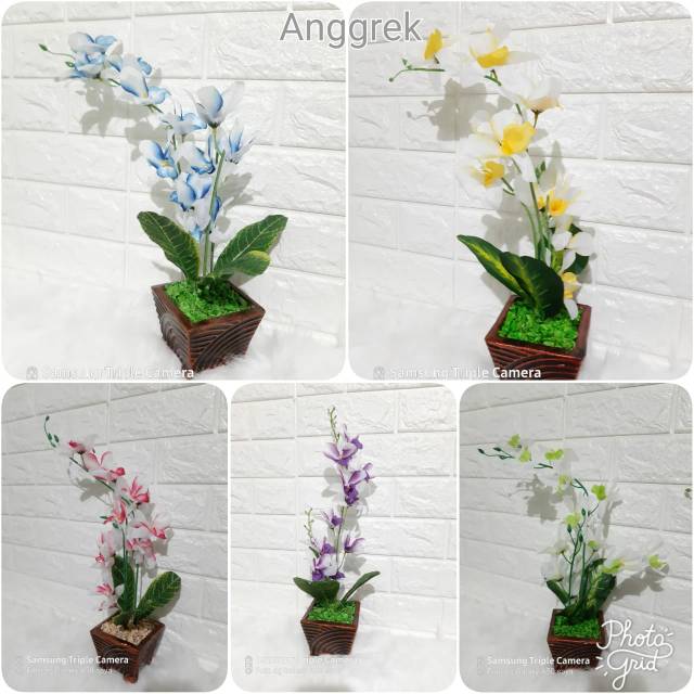 Bunga hias meja anggrek