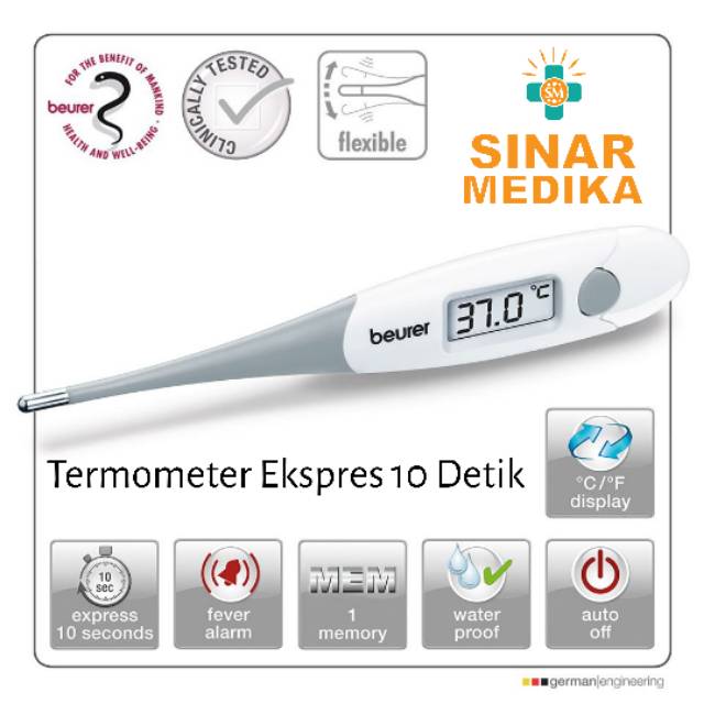 THERMOMETER EXPRESS BEURER FT15 . Termometer Beurer Ekspres FT 15 . Alat Pengukur Suhu Bayi &amp; Dewasa