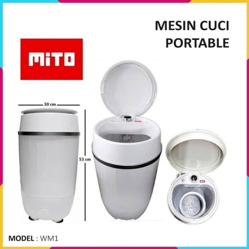 Mesin Cuci Portable Mito 1 Tabung (Preloved)