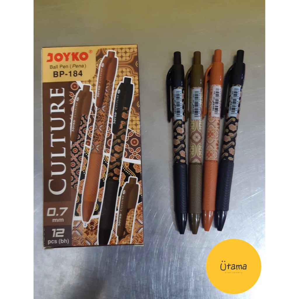 

Pulpen Joyko Batik Culture BP-184/Bolpen/Ballpoint/Bolpoin/Pena/Ballpen