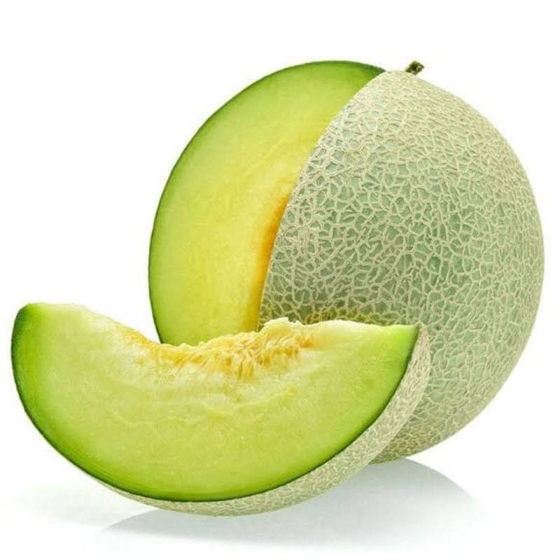 5 biji. benih melon hijau madu. benih melon hijau unggul  F1 Hibrida