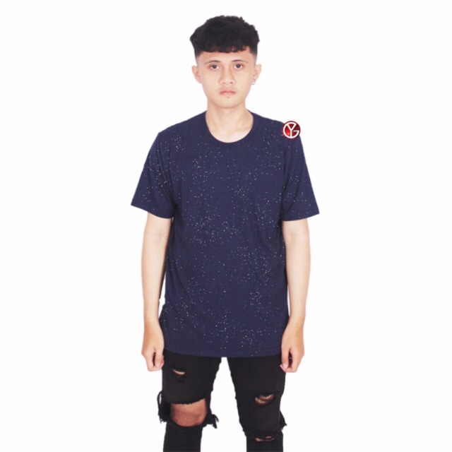 Download KAOS POLOS BIRU NAVY POLKA GALAXY APLIKASI / COTTON MAMBOO ...