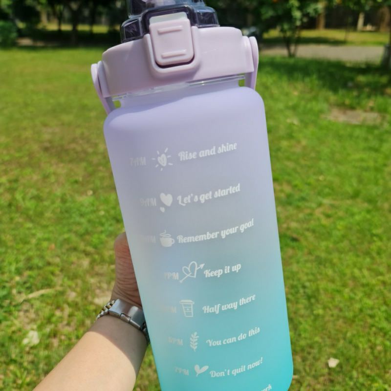 BOTOL MINUM MOTIVASI 1500L + STIKER - BOTOL MINUM KEKINIAN -BOTOL MINUM VIRAL