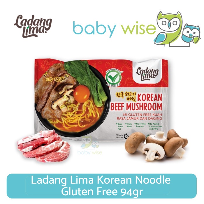 

Ladang Lima Korean Noodle Gluten Free 94gr - Mie Korea Instant Sehat