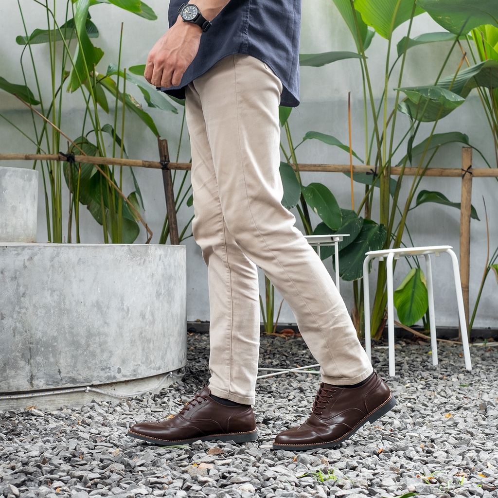 LINGARD BROWN |ManNeedMe x Lvnatica| Sepatu Pantofel Pria Formal Oxford Shoes ORIGINAL