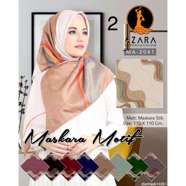 Azara Maksmara Motif Laser cut Jilbab Azzara Jilbab Segi Empat Motif Square Termurah Terlaris-6
