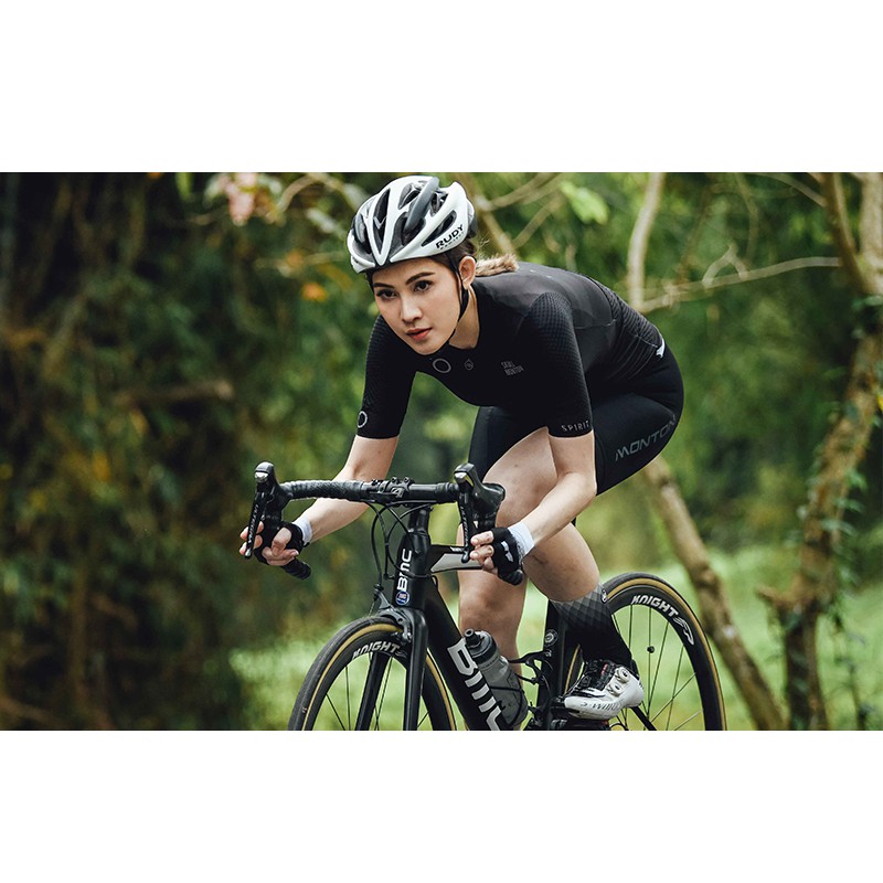 baju sepeda jersey sepeda roadbiike wanita  pria lengan pendek logo skull monton  spirit montainbike