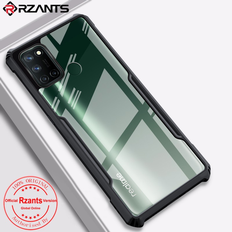 PAKET 2 IN 1 Case Realme C17 Armor Fusion Transparent Prmium Casing Free Tempered Glass