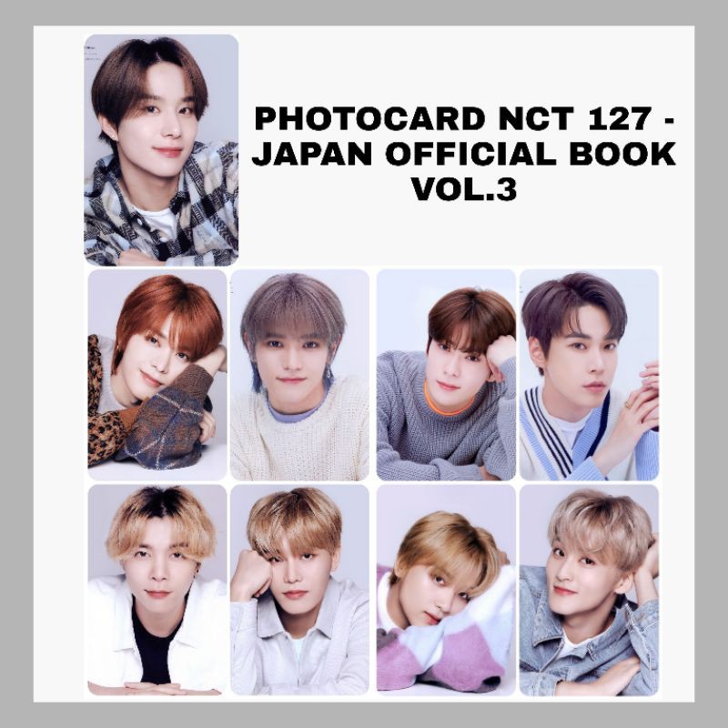[READY/PO] PHOTOCARD NCT 127 - JAPAN OFFICAL BOOK vol.3 MURAH KPOP