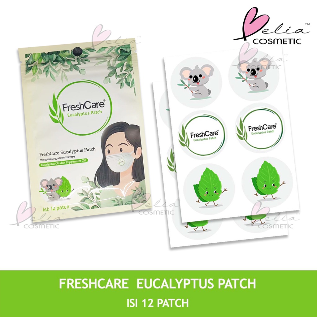 ❤ BELIA ❤ FRESHCARE Eucalyptus Patch | Isi 12 Patch | BPOM Fresh care