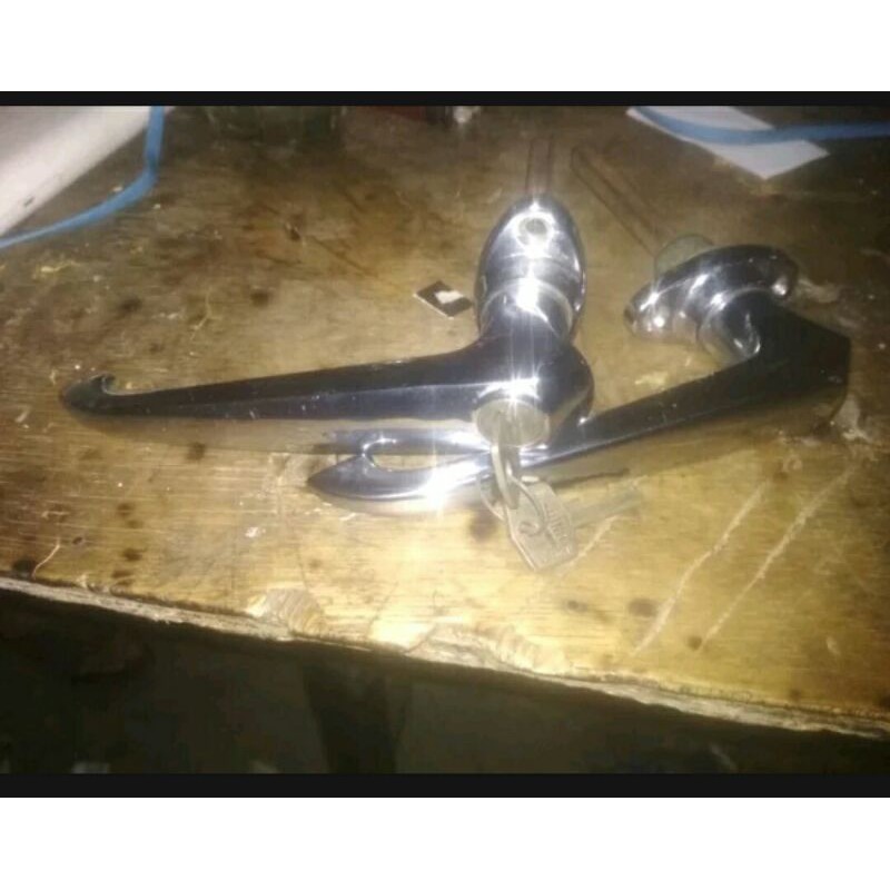 handel handle hendel gagang pintu jeep cj5 cj 5 mambo cj7 cj 7 original sepasang
