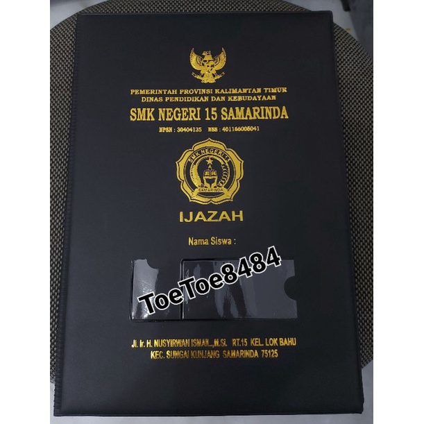 

Map Ijazah /Raport isi 12 lembar ( 6 Pasang )