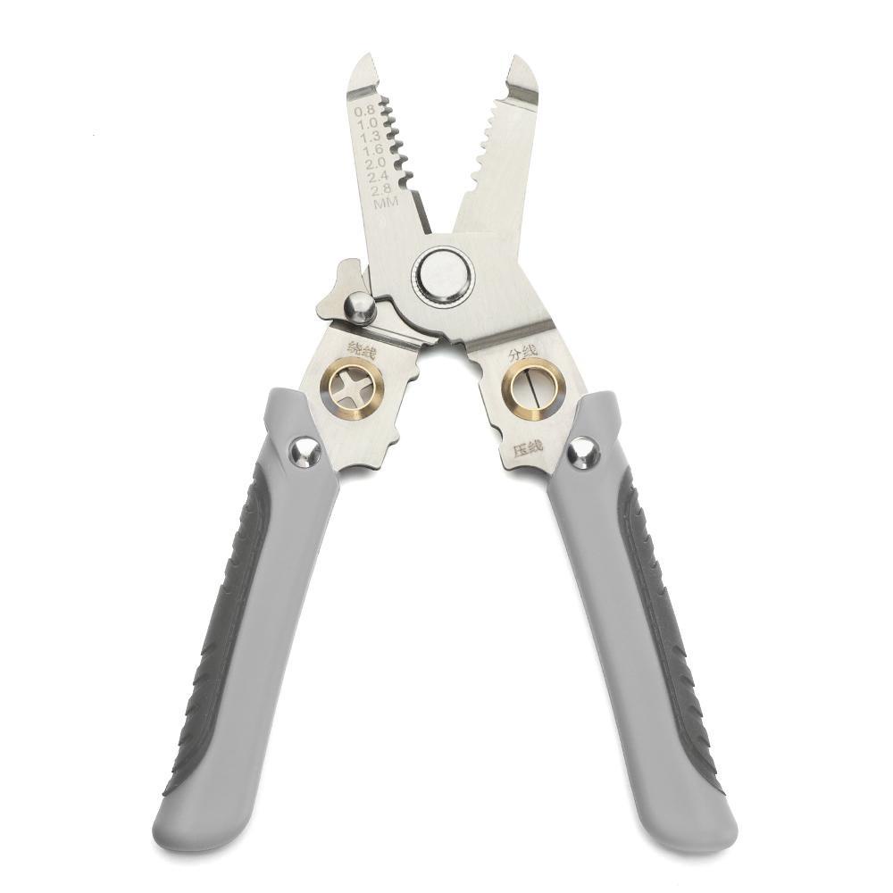 Suyo Wire Stripper Alat Pengerjaan Tahan Lama Non-Slip Grip Handle Crimper Pincers