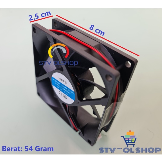 Fan DC 8 cm 12V 0.3A