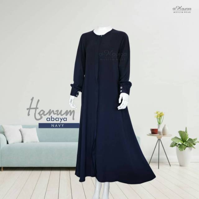 Gamis/Abaya Hanum fursan Navy size L dari Al Hauraa