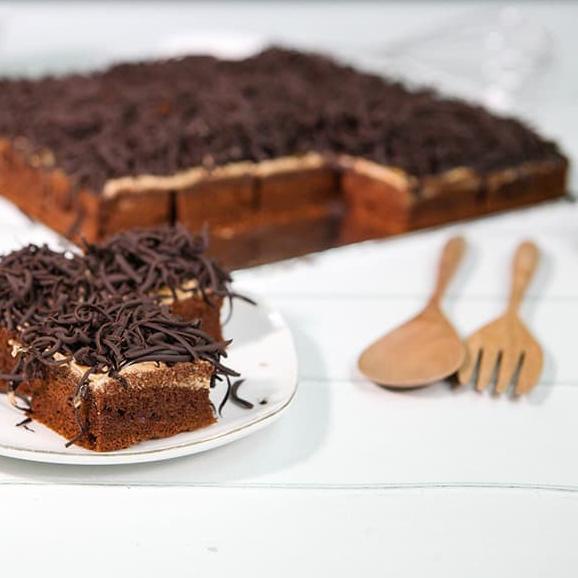 

○ Bolu Coklat Loyang Ukuran 24x24cm | Kue Coklat (Cake) ✸