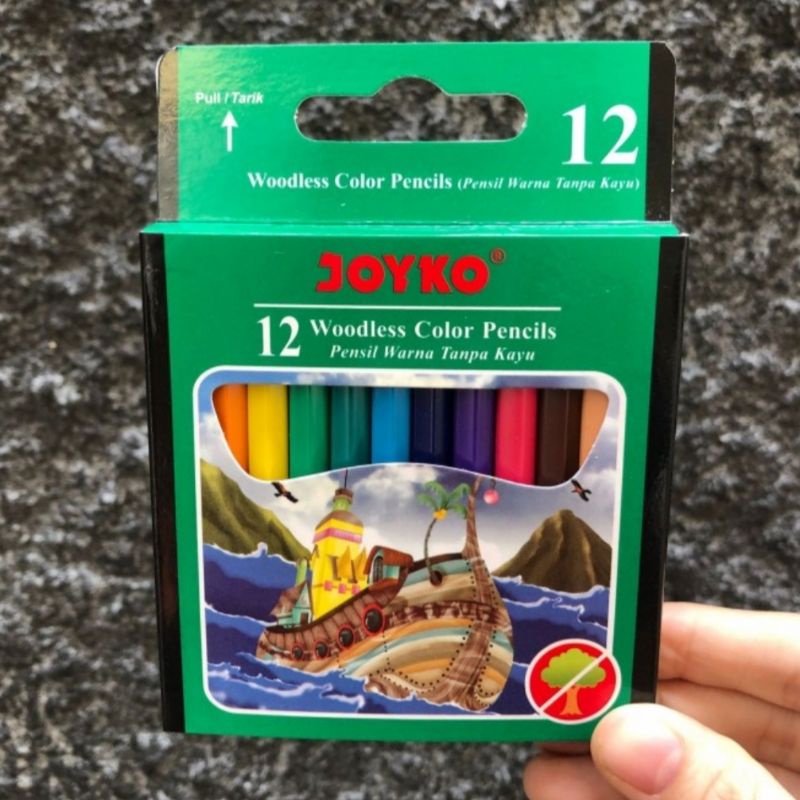 Pensil 12 Warna JOYKO Pendek CP107