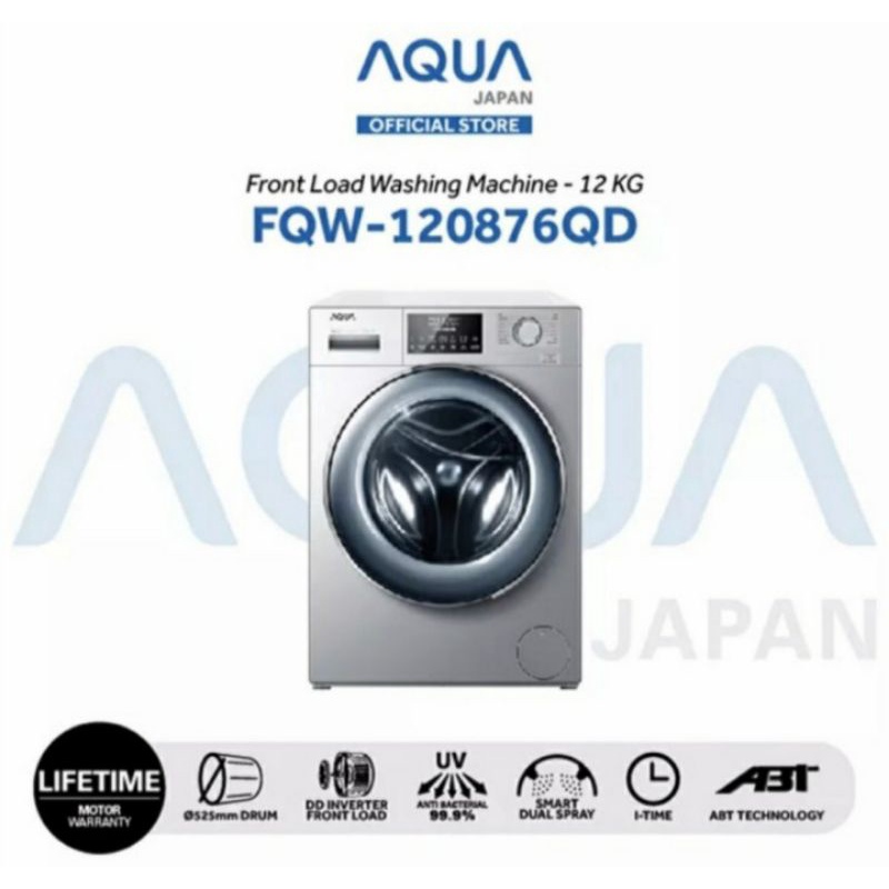 aqua FQW-120876QD Mesin Cuci Front Loading