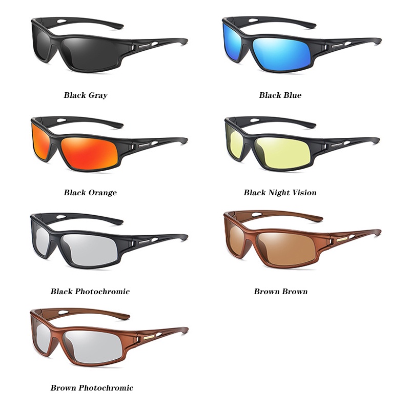 Kacamata Polarized photochromic Night Vision Untuk Bersepeda