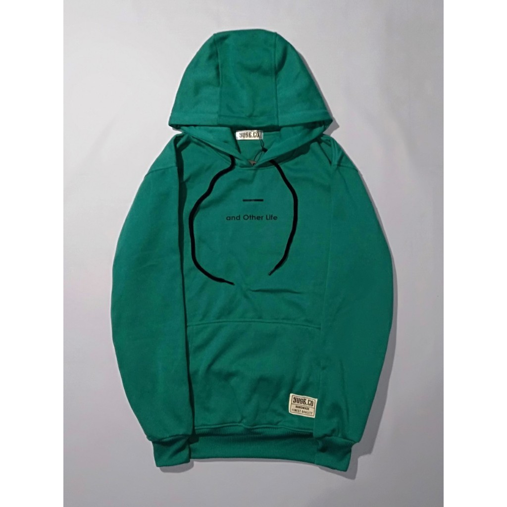 Jaket Hoodie YUSEKO AND OTHER LIFE – Green Edition Trendy Casual Unisex Good Brand Quality Stylish