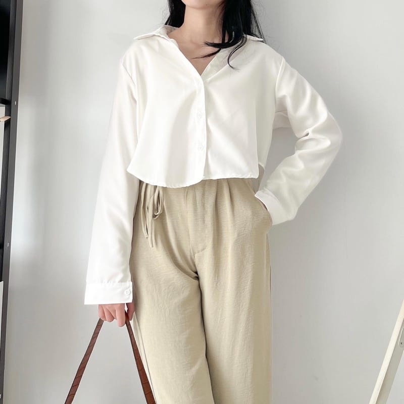 AFI - EC - Long Lexa Sakura / RIABELA Crop Kemeja Wanita