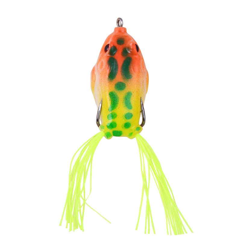 SYFishing 1Pcs New 4cm/5cm/5.5cm Soft Umpan Pancing Frog Fishing Lure Swimbait Bentuk Kodok Buatan dengan Kail Ganda Umpan Pancing Bentuk Kodok Buatan dengan Kail Ganda