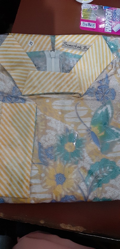 Tunik Kerja Pastel Chio Atasan Baju Batik Wanita Warna Soft