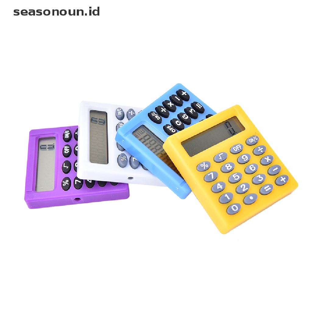 (seasonoun) Kalkulator Mini Elektronik Warna Permen Untuk Pelajar / Kantor