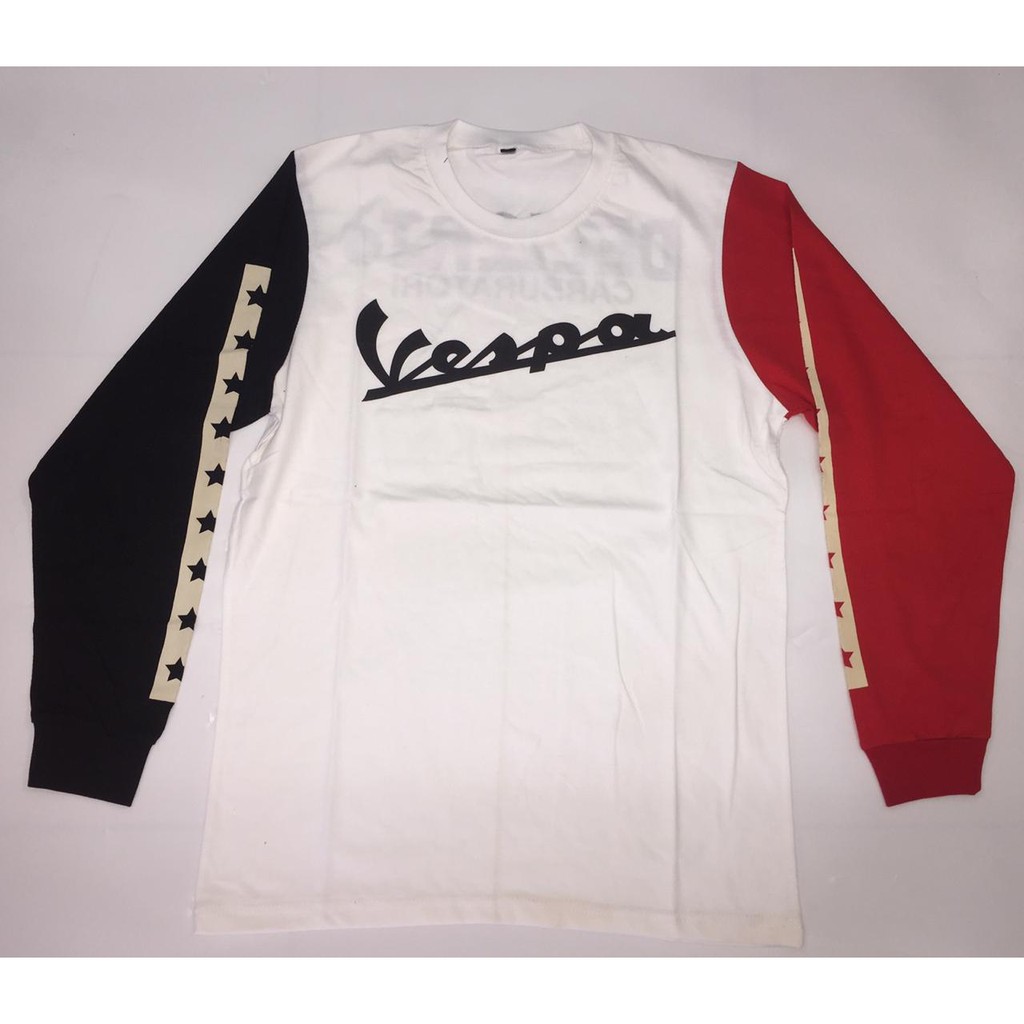 Kaos Otomotif Vespa Lengan Panjang